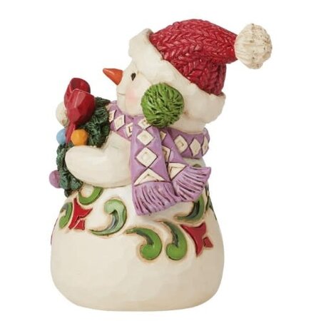 Jim Shore Jim Shore Snowman Wearing Earmuffs Mini Figurine