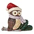 Jim Shore Jim Shore Mini Owl Wearing Santa Hat Figurine