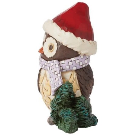 Jim Shore Jim Shore Mini Owl Wearing Santa Hat Figurine