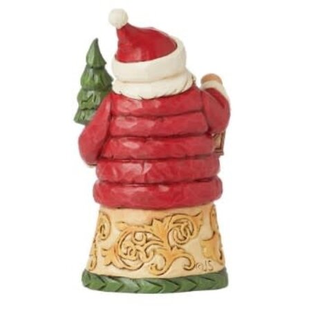 Jim Shore Jim Shore Mini Santa Wearing Puffy Coat Figurine