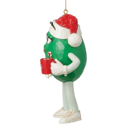 Jim Shore Jim Shore Green M&M in Hat Ornament