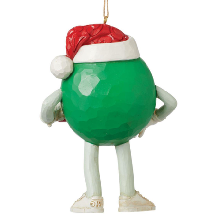 Jim Shore Jim Shore Green M&M in Hat Ornament