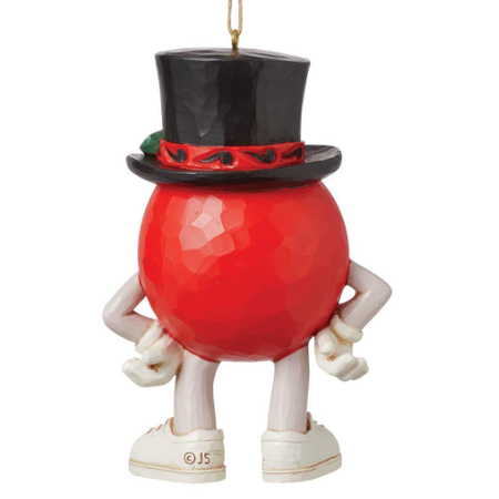 Jim Shore Jim Shore Red M&M in Hat Ornament