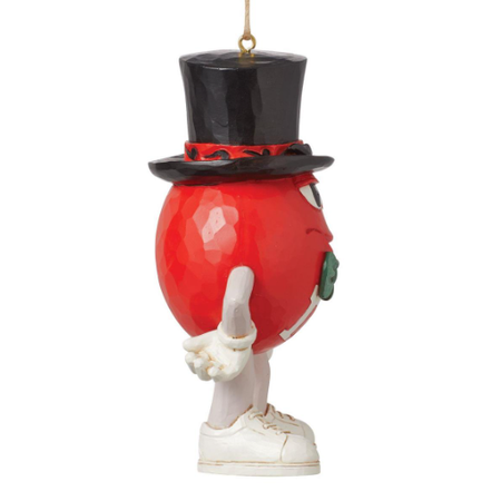 Jim Shore Jim Shore Red M&M in Hat Ornament