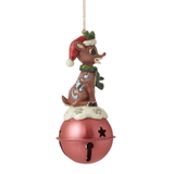 Jim Shore Jim Shore Rudolph Standing on Bell Ornament