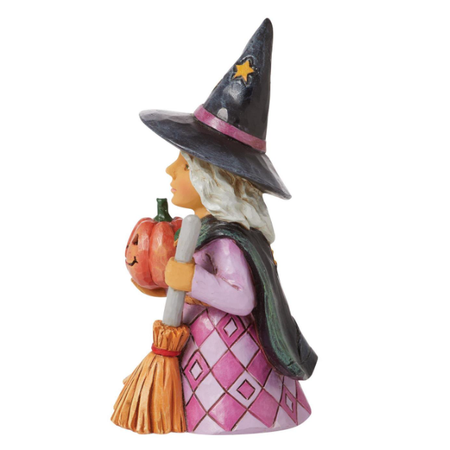 Jim Shore Jim Shore Mini Witch with Pumpkin Figurine