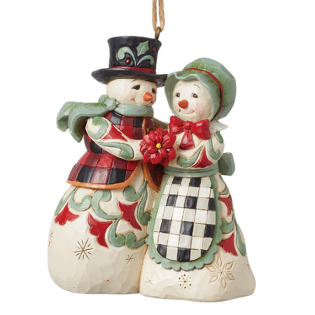 Jim Shore Jim Shore Highland Glen Mr. and Mrs. Snowman Ornament