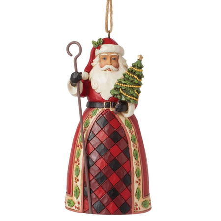 Jim Shore Jim Shore Highland Glen Santa Staff Ornament