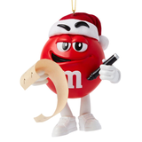 Jim Shore Jim Shore Red M&M with List Ornament