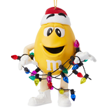 Jim Shore Jim Shore Yellow M&M in Lights Ornament