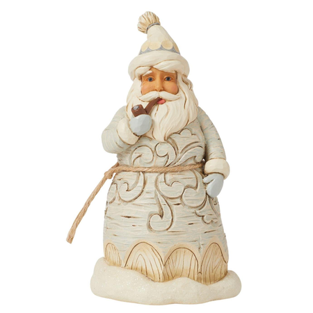 Jim Shore Jim Shore White Woodland Forest Santa with Pipe Figurine