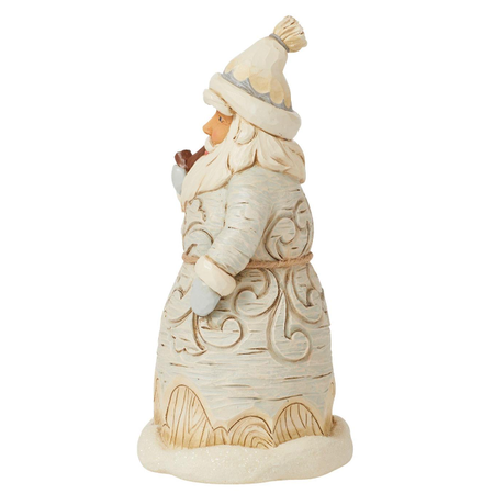 Jim Shore Jim Shore White Woodland Forest Santa with Pipe Figurine