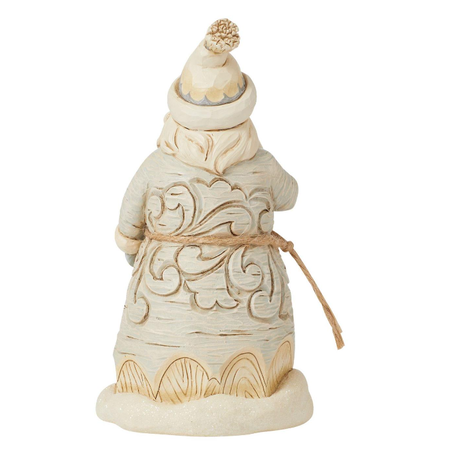 Jim Shore Jim Shore White Woodland Forest Santa with Pipe Figurine