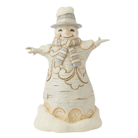 Jim Shore Jim Shore White Woodland Forest Snowman Hat Figurine