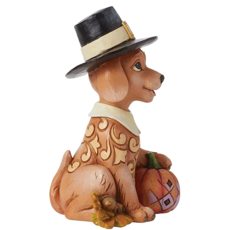 Jim Shore Jim Shore Turkey Dog with Pilgrim Hat Figurine