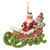 Jim Shore Jim Shore Santa in Gingerbread Sleigh Figurine