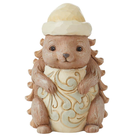 Jim Shore Jim Shore White Woodland Pinecone Hedgehog Figurine