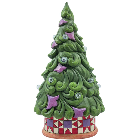 Jim Shore Jim Shore LED Tree Star Pattern Base Figurine