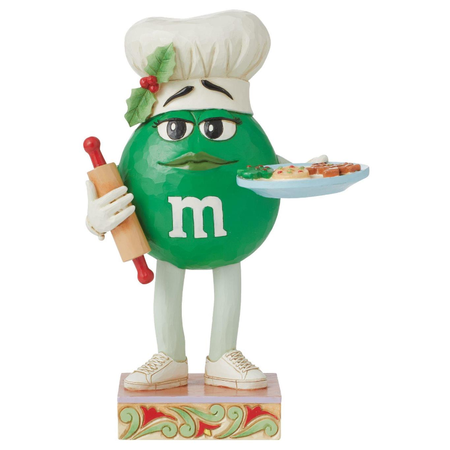 Jim Shore Jim Shore Green M&M with Cookies Figurine