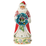 Jim Shore Jim Shore Santa with Sisal Wreath Figurine