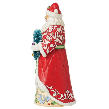 Jim Shore Jim Shore Santa with Sisal Wreath Figurine