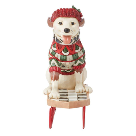 Jim Shore Jim Shore Highland Glen Dog on Sled Figurine