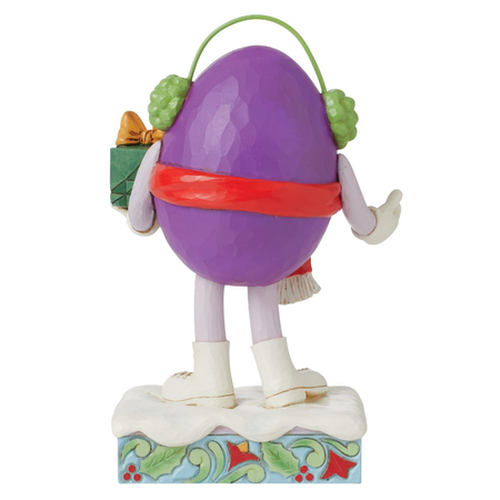 Jim Shore Jim Shore Purple M&M with Gift Figurine