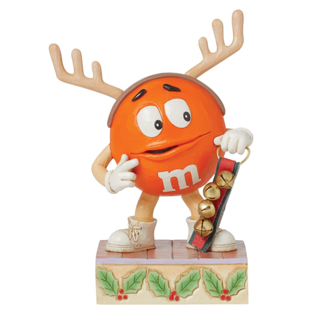 Jim Shore Jim Shore Orange M&M Reindeer Figurine