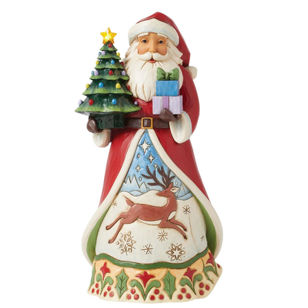 Jim Shore Jim Shore Santa Vintage LED Tree Figurine