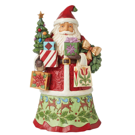 Jim Shore Jim Shore Santa with Gift Bags Figurine