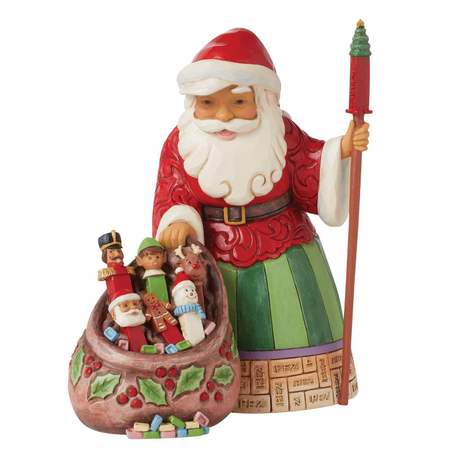 Jim Shore Jim Shore Santa with PEZ Toy Bag Figurine