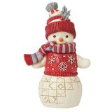 Jim Shore Jim Shore Nordic Noel Snowman with Hat Figurine