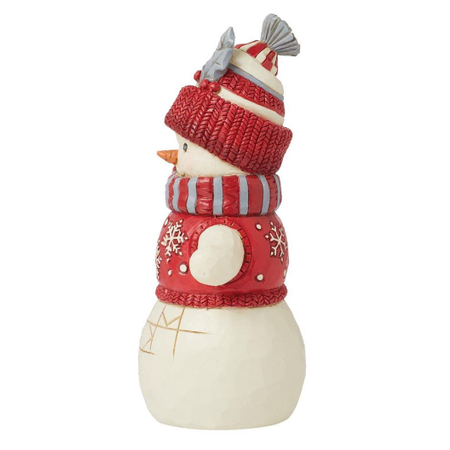 Jim Shore Jim Shore Nordic Noel Snowman with Hat Figurine