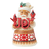 Jim Shore Jim Shore Pint Santa with Joy Sign Figurine