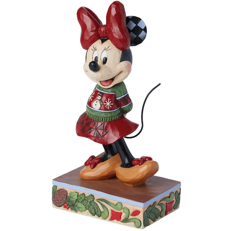 Jim Shore Jim Shore Minnie in Christmas Sweater Figurine