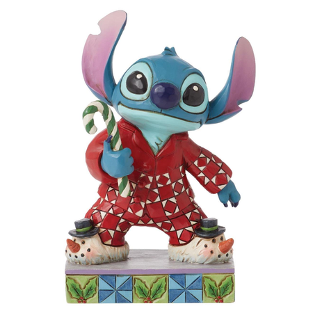 Jim Shore Jim Shore Stitch in Christmas Pajamas Figurine