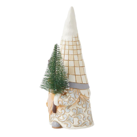 Jim Shore Jim Shore White Woodland Gnome with Sisal Tree Figurine