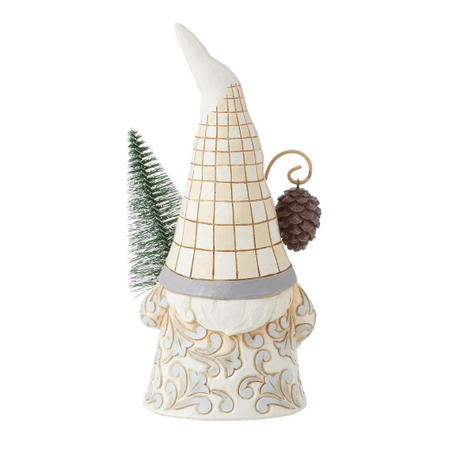 Jim Shore Jim Shore White Woodland Gnome with Sisal Tree Figurine