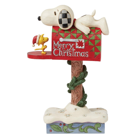 Jim Shore Jim Shore Snoopy and  Woodstock Mailbox Figurine