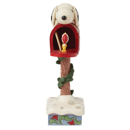 Jim Shore Jim Shore Snoopy and  Woodstock Mailbox Figurine