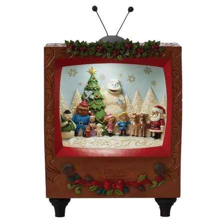 Jim Shore Jim Shore Rudolph LED Diorama TV Scene Figurine