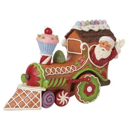 Jim Shore Jim Shore Santa Gingerbread Train Figurine