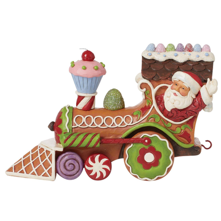 Jim Shore Jim Shore Santa Gingerbread Train Figurine