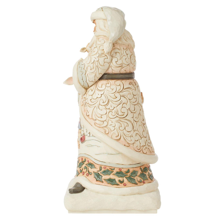 Jim Shore Jim Shore White Woodland Santa Holding Fawn Figurine