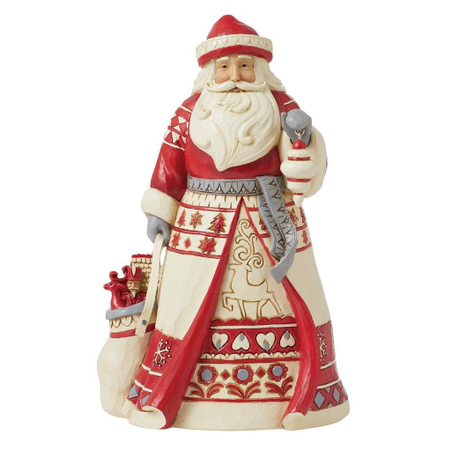 Jim Shore Jim Shore Nordic Noel Santa with Bag Figurine