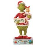 Jim Shore Jim Shore Grinch & Cindy Hold Sign Figurine