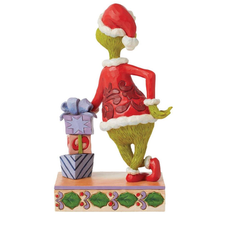 Jim Shore Jim Shore Grinch Leaning on Gifts Figurine