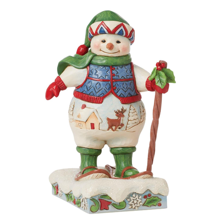 Jim Shore Jim Shore Snowman Wearing Snowshoes Figurine