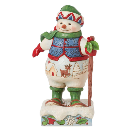 Jim Shore Jim Shore Snowman Wearing Snowshoes Figurine