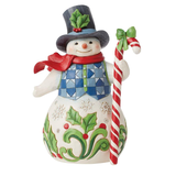 Jim Shore Jim Shore Snowman with Candy Cane Figurine